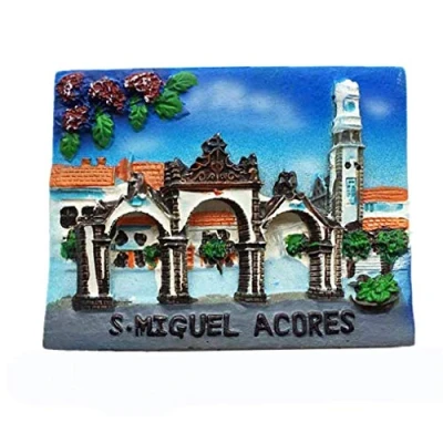 Imagen de MUYU Magnet 3D S.Miguel Azores Portugal imán de Nevera Viaje Recuerdo colección Regalo hogar y Cocina decoración magnético calcomanía