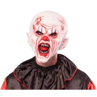 Imagen de Rubies Máscara Payaso Lucifer para adultos, Moldeada con detalles, Unisex, Accesorio disfraz, Complemento Halloween, Fiestas,