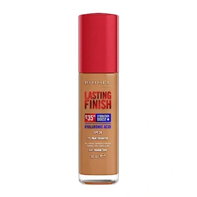 Imagen de Rimmel London, Lasting Finish, Base de maquillaje, 407 Warm Tan, 30ml