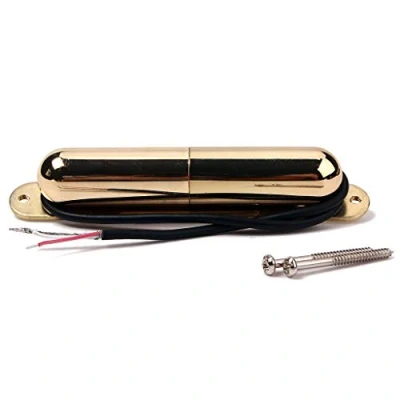 Imagen de Alnicov Pastilla de tubo lápiz labial guitarra,pastilla bobina simple estilo vintage para piezas accesorios guitarra ST, dorado