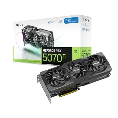 Imagen de PNY Tarjeta Gráfica GeForce RTX™ 5070Ti 16GB OC DLSS 4 Triple Ventilador