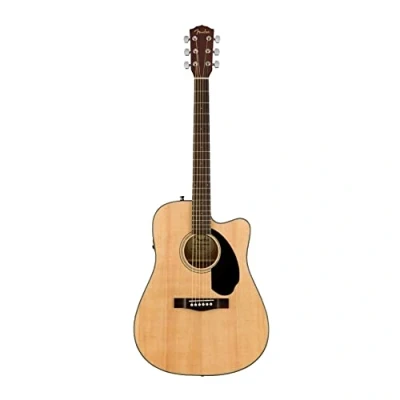 Imagen de Fender CD 60SCE Dreadnought Guitarra Acústica Electrificada, Natural, Incluye cursos virtuales gratuitos en Play
