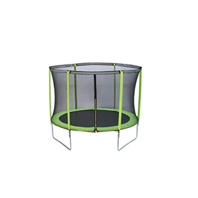 Imagen de MASGAMES Cama elástica Force 244 cm Ø con Red de Seguridad, Escalera y Set Anclajes Incluido para el Exterior Uso doméstico