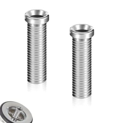 Imagen de PIMXL 2 Piezas Tornillo Hueco para Válvula, de Colador Fregadero 45mm, Válvula Desagüe Enchufe Accesorios Cocina
