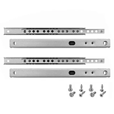 Imagen de HELPMATE Nut Riel para cajones (17 mm de longitud, 182 mm, 2 pares, 4 unidades, incluye material fijación)