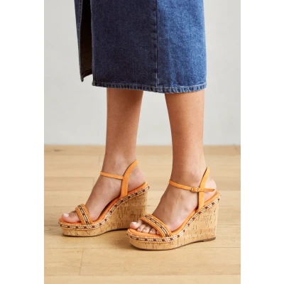 Imagen de Tamaris Mujer 1 28041 42, Sandalias con cuña, Naranja, 41 EU
