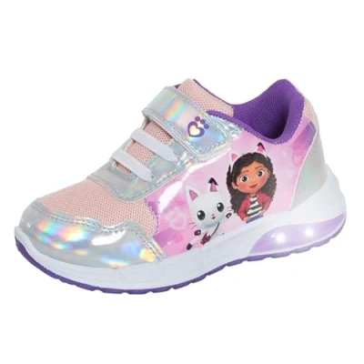 Imagen de Gabby&#039;s Dollhouse Zapatillas deportivas iluminadas para niñas, fáciles de sujetar, con luces LED intermitentes, multicolor, 30 EU