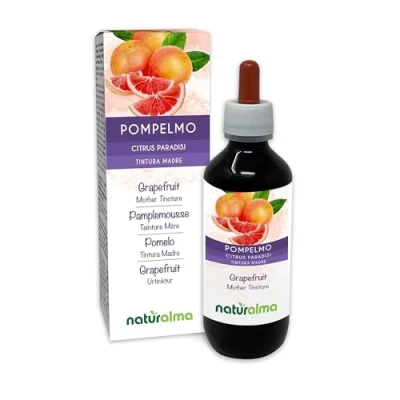 Imagen de Pomelo (Citrus paradisi) semillas Tintura Madre sin alcohol Naturalma Rico en vitamina C Extracto líquido gotas 200 ml Complemento alimenticio Vegano