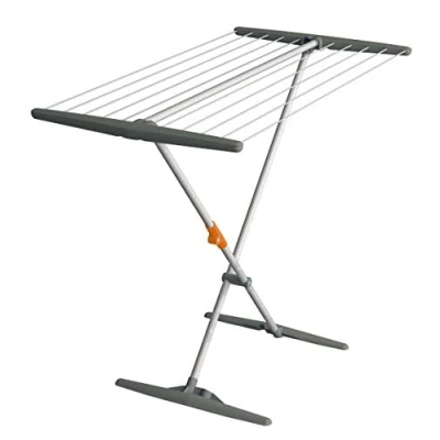 Imagen de Juwel Superdry Basic Obsidian Grey (Secador plegable de pedestal, secador baño + balcón, 11 m longitud secado, tendedero Twaron) 40805