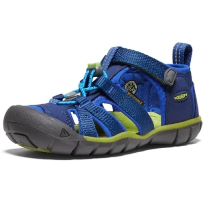 Imagen de KEEN Seacamp 2 Cnx, Sandalias para Unisex niños, Azul (Blue Depths/Chartreuse), 24 EU