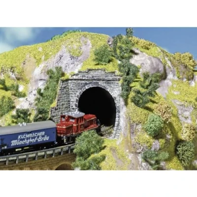 Imagen de Faller 282934 1&amp;2track Tunnel Portal 4/ Z Scale Building Kit Cirugía construcción, Multicolor (F282934)