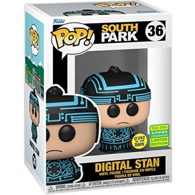 Imagen de Funko Figura de Vinilo Exclusiva la convención Verano compartida Digital Stan Brilla en Oscuridad