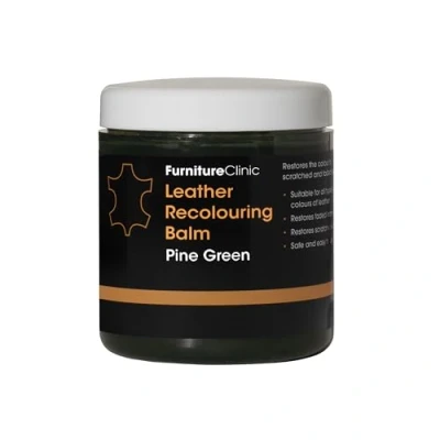 Imagen de Furniture Clinic Bálsamo Reparador para Cuero y Piel Restaura, Hidrata, Repara los Arañazos la Decoloración del Sofás, Tapicerías, Asientos de Automóviles, Ropa, Zapatos Verde Pino