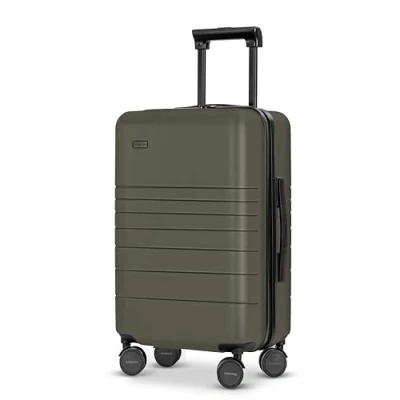 Imagen de ETERNITIVE Maleta Mediana Rígida de Policarbonato &amp; ABS Tamaño: 64 x 39 27 cm Capacidad: 64L Viaje con Cerradura TSA Ruedas 360 Oliva