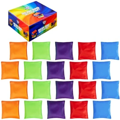 Imagen de Set de Bolsas Frijoles para Niños, Coloridas Juegos al Aire Libre, Paquete 10 o 20 (Multi 20)