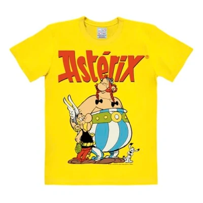 Imagen de Logoshirt® Astérix el Galo I y Obélix Camiseta Print Mujer Hombre Manga Corta Amarillo (065) Diseño Original con Licencia Talla XL