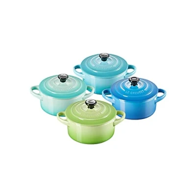 Imagen de Le Creuset Serving Pan / Mini Casserole 4 pieces Signature Sea Tones ø 10 cm 250 ml