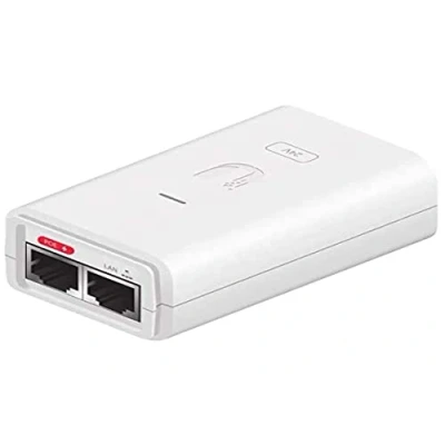 Imagen de INYECTOR POE UBIQUITI 24 7W G WH ISP INJECTORS 24V 0,3A GIGA BLANCO