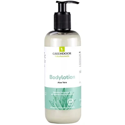 Imagen de 500ml EMBALAJE de AHORRO Greendoor loción corporal Aloe Vera, en Mejor calidad fabricación sin Silicona, Parabene, vegan, ideal para piel seca