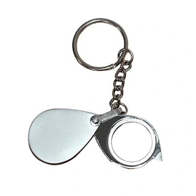Imagen de MONOJLY Lupa 20X de Bolsillo pequeña Mini Plegable con Llavero Aplicar a Lectura, Ciencia, joyería
