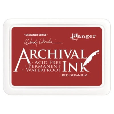 Imagen de Ranger Archival Geranio Tinta, color rojo