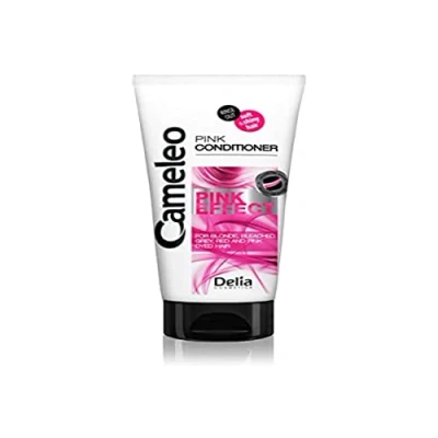 Imagen de Cameleo Acondicionador Efecto Rosa con Extracto de Pomelo para Cabello Rubio, Decolorado, Rojo y Teñido Suave Brillante Reflejos Rosados Sin Parabenos, Sal 200 ml