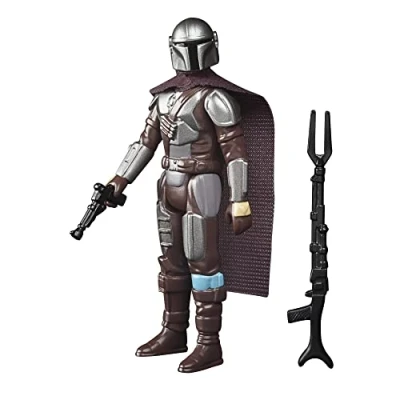 Imagen de Star Wars Hasbro colección Retro Juguete The Mandalorian (Beskar) a Escala de 9.5 cm Figura y Accesorios