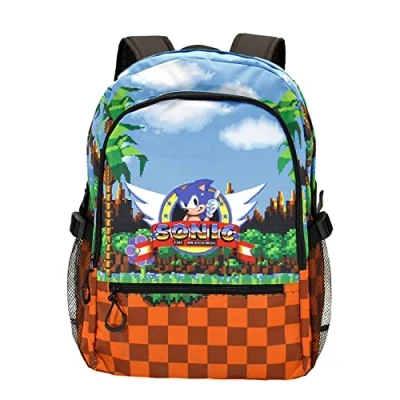 Imagen de Sonic The Hedgehog Sega Play Mochila Fight HS FAN, Marrón, 31 x 44 cm, Capacidad 24 L