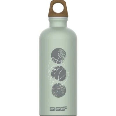 Imagen de SIGG Traveller MyPlanet Repeat botella cantimplora (0.6 L), hermética neutral para el clima, de aluminio ligera fabricada en Suiza