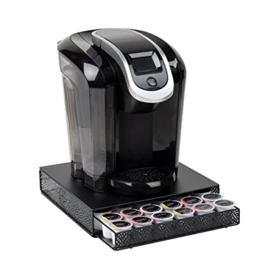 Imagen de Mind Reader Network Collection, cajón de cápsulas café una sola porción, capacidad para 36 café, base máquina parte superior metal sólido con malla