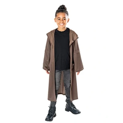 Imagen de Rubies Tunica Obi Wan Kenobi para niños y niñas, con capucha, Oficial Star Wars Navdiad, Carnaval, Halloween Cumpleaños, 301474