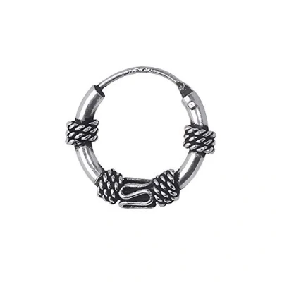 Imagen de NKlaus 925 Plata Pendiente Simple Celta Criollo Gótico Bali 12mm 5035