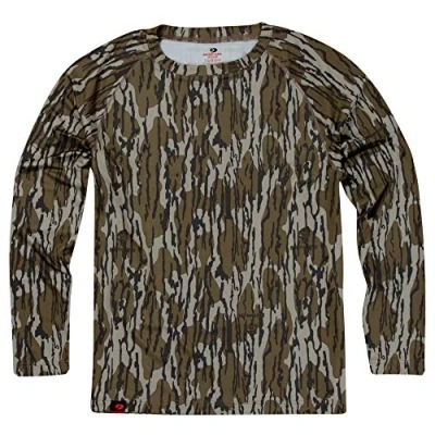 Imagen de Mossy Oak Playera de Manga Larga para Hombre, diseño Camuflaje, Larga, 96003, Bottomland Original, Extra Large