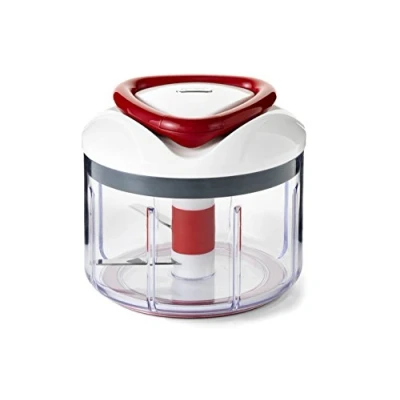 Imagen de Zyliss Easy Pull Picadora Manual, 750ml, Manual con Cuerda, de Verduras, Plástico/Acero inoxidable, Blanco/Rojo, Apto Para Lavavajillas, E910015