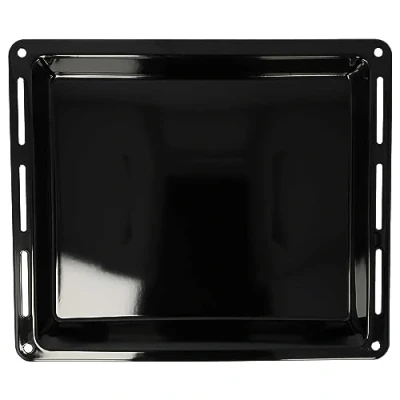 Imagen de vhbw Bandeja reemplaza Indesit ARI325934, C00325793, C00325934 para horno 44,5 x 37,5 4,4 cm, antiadherente, esmaltado, negro