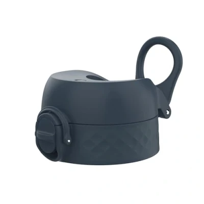 Imagen de ion8 Tapa de Botella agua OneTouch 2.0 a Prueba fugas, Sin BPA, Grande, Azul Marino