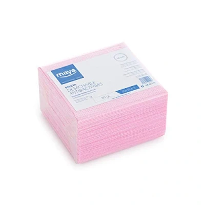 Imagen de Maya 07131 Bayetas Desechables Antibacterias, 80g/m2, 50 Unidades