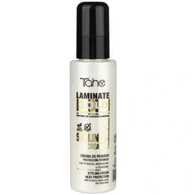 Imagen de Tahe Laminate Gold Crema de peinado Styling Cream con Proteínas, Aminoácidos y Ceramidas, 100 ml
