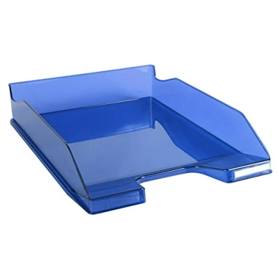 Imagen de Exacompta Linicolor Bandeja de correo, color azul real transparente glossy