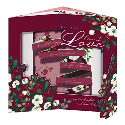 Imagen de Hallmark Tarjeta de Navidad para la persona que amo, diseño tradicional 3D desplegable con verso sincero