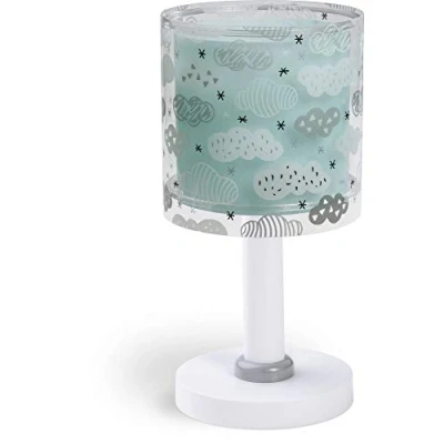 Imagen de Dalber Lámpara Infantil de Mesilla Escritorio Clouds Nubes, 8 W, Verde Mint, 15 x 30 cm