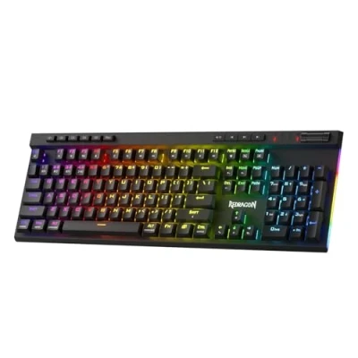 Imagen de Redragon K580 PRO Wireless RGB Gaming Keyboard, teclado mecánico con 3 modos y 104 teclas, base intercambiable en caliente, control de medios dedicado grabación macro a bordo, interruptor rojo