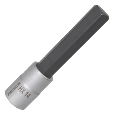 Imagen de PROXXON 23 468 2223468 Vaso 1/2&quot;+ Punta Allen l/100, Metal, Hx 14 mm