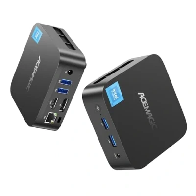 Imagen de ACEMAGICIAN V1 Mini PC, Ι𝐧𝐭𝐞𝐥 Twin Lake N N150 (hasta 3,6 GHz), 16GB DDR4 1024GB M.2 2280 SSD, Ordenador De Sobremesa Gigabit Ethernet,4K UHD,para Negocios Oficina en Casa