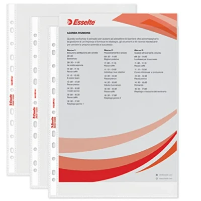 Imagen de Esselte Buste a foratura universale Copy Safe Standard A4 goffrata 561330 (conf.200)