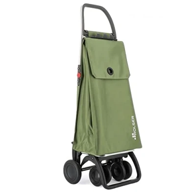 Imagen de Carro Rolser Akanto MF 4 Ruedas 2 Giratorias Plegable Kaki