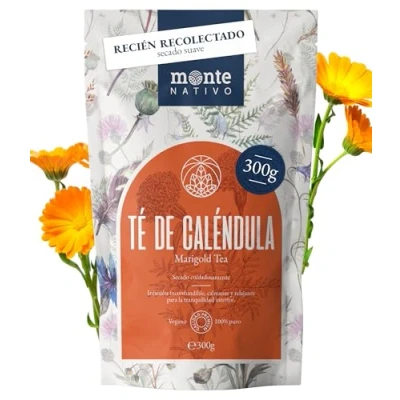 Imagen de Flores de Caléndula Monte Nativo (300 g) secas Calendula infusion sin aditivos Té seco, natural y puro para infusiones, jabones, lociones