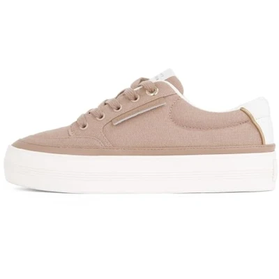 Imagen de Tommy Hilfiger Essential Vulc Textile Sneaker Fw0fw08323, Zapatillas Mujer, Claystone, 36 EU