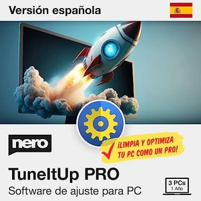 Imagen de Nero TuneItUp PRO PC Tuning Acelera tu Inicia Windows más rápido Navega Optimiza sistema operativo Licencia anual 11 / 10 8 7 (3 PC)