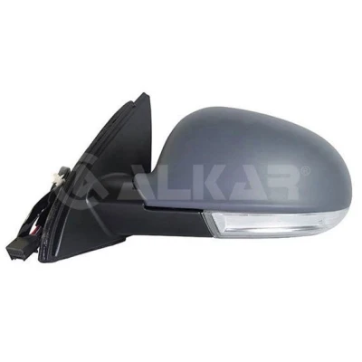 Imagen de Espejo retrovisor Alkar 6121121 izquierda imprimado gris eléctrico calefactable, asférico para vehíc. con volante a la VOLKSWAGEN: Golf 5